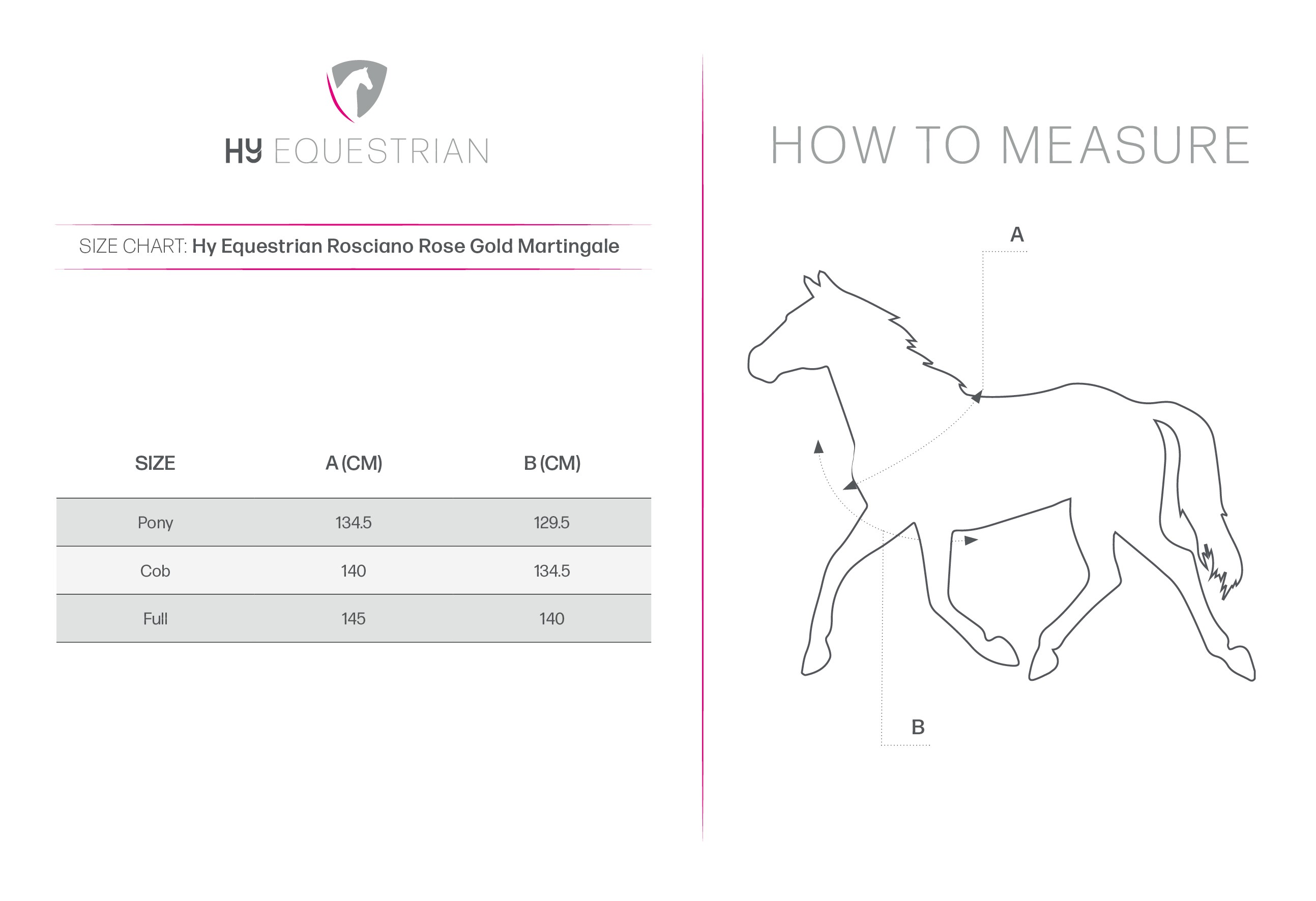 Hy Equestrian Hy Equestrian Rosciano Rose Gold Martingale